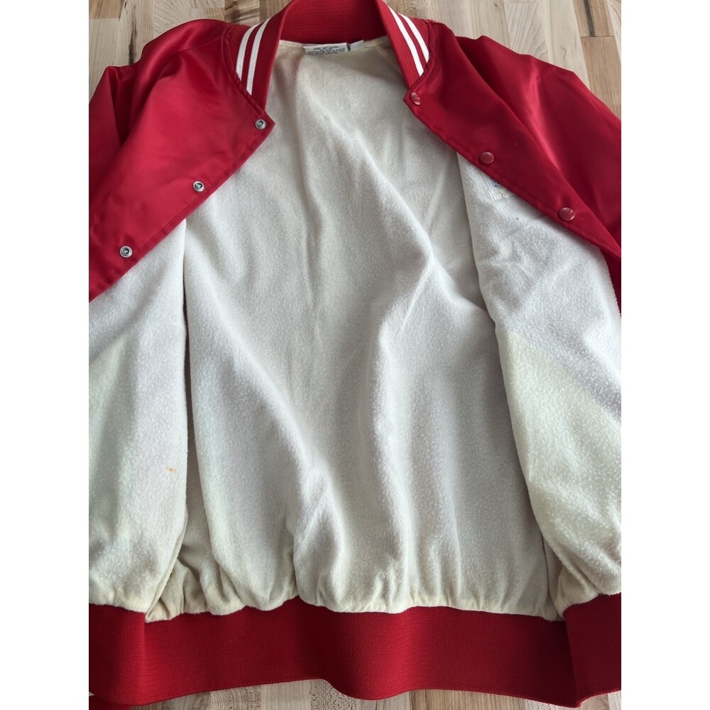 K-Brand Men's Vintage Red Satin Bomber Jacket Citgo Motor Oil Large - Picture 10 of 11